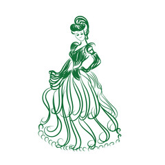 illustration of a woman