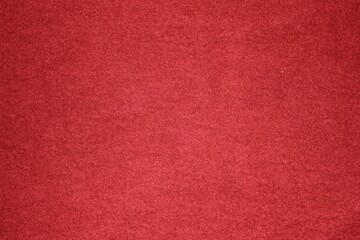Close-up, Texture Of Natural Red Fabric In Light Color, Red Canvas Background