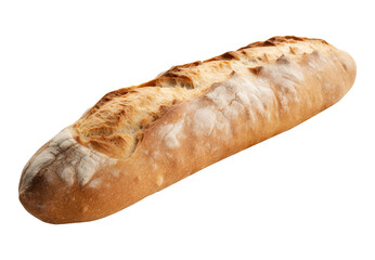 Ciabatta on transparent background. Generative AI.