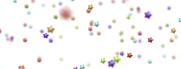 colorful abstract modern 3d stars -