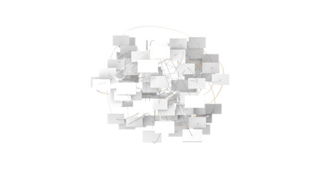 Abstract network of physical devices on the Internet using a network connection