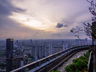 Sunset in Jakarta