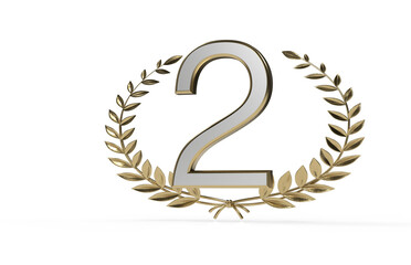 Triumph Unveiled: Majestic 3D Illustration Celebrates Second Place Victory