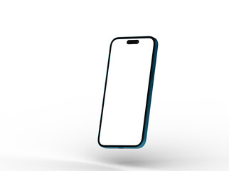 Smartphone frame less blank screen. Mockup generic device. 3d
