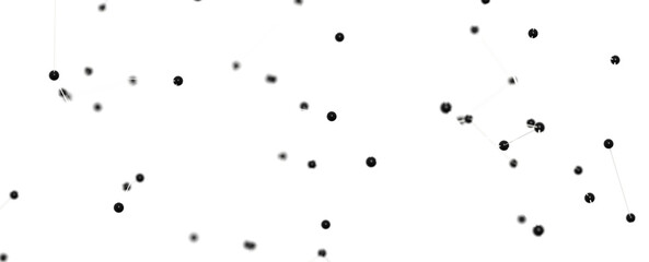 Concept of Network, internet communication. 3d illustration - PNG transparent