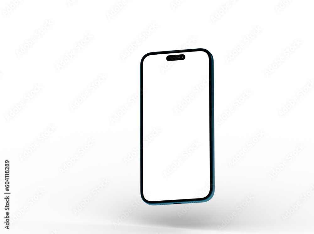 Poster mockup - realistic smartphone template mockup for user experience presentation