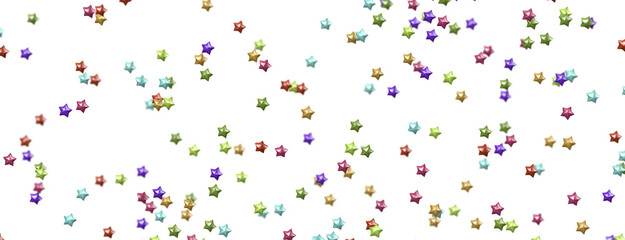 colorful Stars - A gray whirlwind of golden snowflakes and stars. New