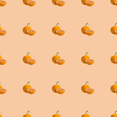 orange seamless pattern. background,wallpaper. Designing clothes, shirts, hats, etc