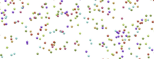 The XMAS banner with colored decoration is a festive border that features falling glitter dust and stars.