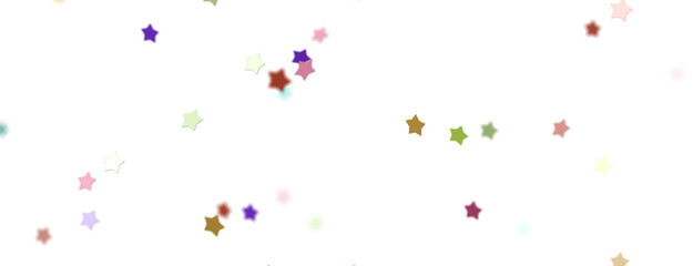 XMAS stars. Confetti celebration, Falling colourful abstract decoration for party, birthday celebrate,