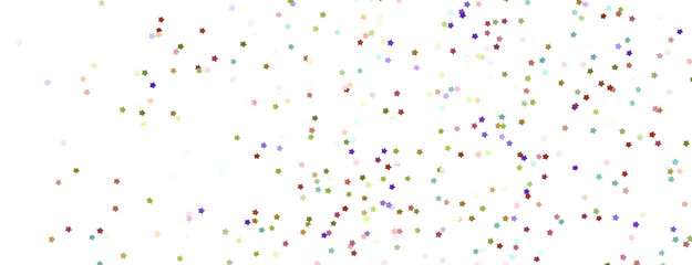 colorful XMAS Stars - Glossy 3D Christmas star icon. Design element for holidays. -