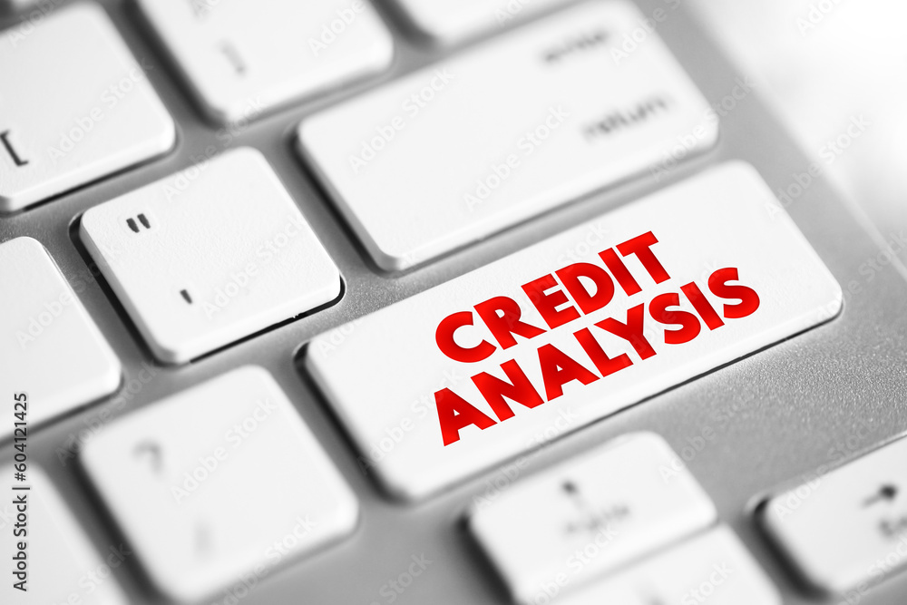 Poster credit analysis - method by which one calculates the creditworthiness of a business or organization,