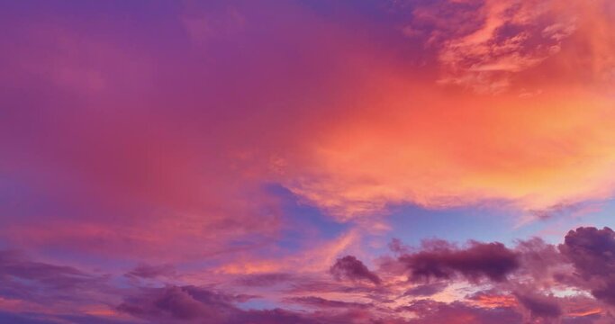 aerial view Scene of Colorful romantic sky The brilliant colorful sky..beautiful sky at sunset above island in nature and travel concept..Gradient color. amazing colorful cloud scape background.