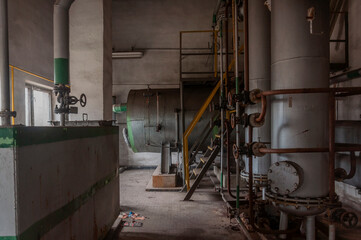 Exploring the Enigmatic Beauty of an Abandoned, Historic Boiler Room: Unveiling the Secrets of a Forgotten Architectural Gem