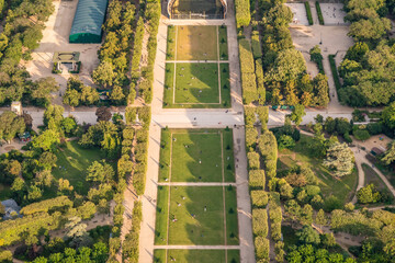 Panoramic view of Paris and the Champ de Mars from the heights