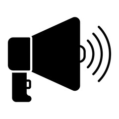 Megaphone Glyph Icon