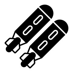 Missile Glyph Icon