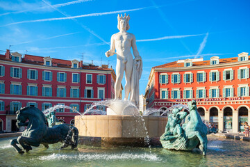 Place Massena square in Nice