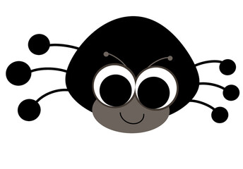 Naklejka premium Spider balck - Spider PNG