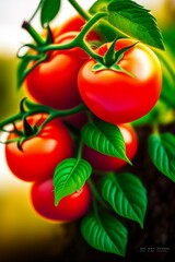tomatoes on a vine