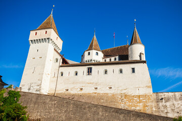 Fototapeta na wymiar Medieval castle in Nyon, Switzerland