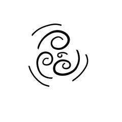 Obraz premium Wind effect line