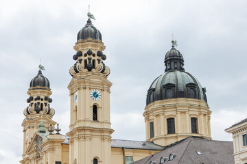 Theatinerkirche cathedral in Munich, Germany
