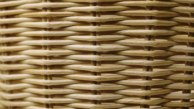 Fragment of a basket made of willow twigs or garden furniture.