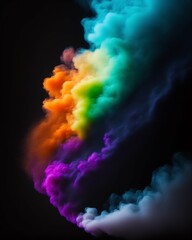 Fototapeta premium rainbow of clouds