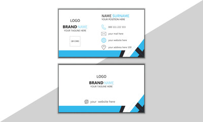 Marketing Simple, Creative & modern Business Card Template Layout.Luxury business card design template. Visiting card for business and personal use.Vector illustration design.