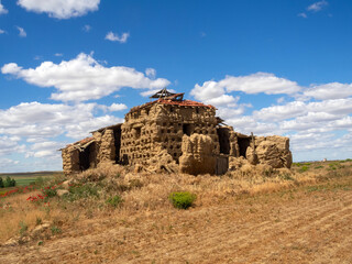 Palomar del Conjunto de palomares de la localidad de Villamayor de Campos. Zamora, Castilla y...