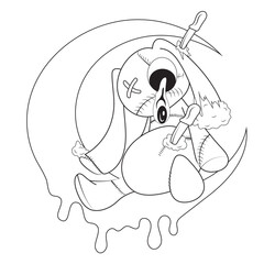 Pastel goth Coloring Page