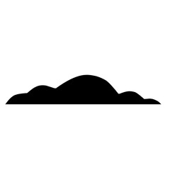 Fototapeta na wymiar Cloud silhouette, vector of cloud shapes
