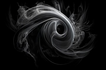 Abstract black and white background with lines and waves, a monochrome composition created with Generative AI