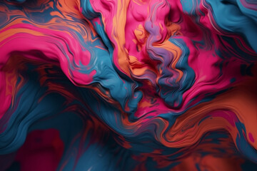 Abstract colorful background wallpaper paint design. Ai generated
