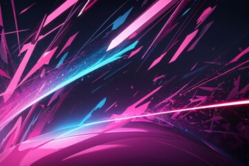 abstract background with glowing lines
