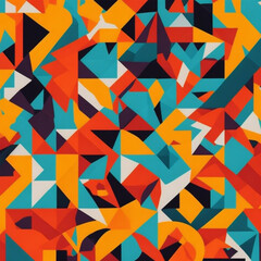 An abstract pattern of geometric, dynamic patten 