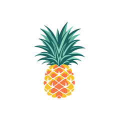 Vector of minimalistic pineapple, svg file, no background