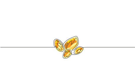Vector illustration with the amber stones. Line art with the wood resin.	
