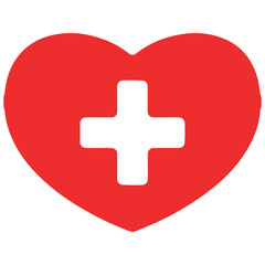 Obraz premium heart and cross