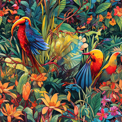 Fototapeta premium Bird patterns