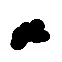 Fototapeta na wymiar cloud silhouette vector