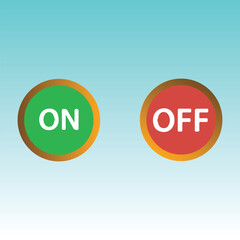 On and off buttons