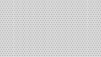 Abstract Geometric Seamless Pattern Of Cubical Design Shape In Black & White In 4k. Cube Pattern Shape. Seamless Background Graphic Design