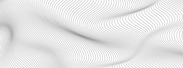 black and white wavy stripes background