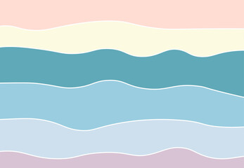 Abstract pattern similar in color to the beach and the sea. Ruled horizontal pattern .Summer background.Illustration template summer, flyer, leaflet, magazine. Vector