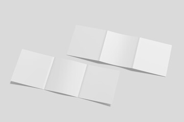 SQUARE TRIFOLD MOCKUP