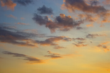 Fototapeta premium sunset in the clouds