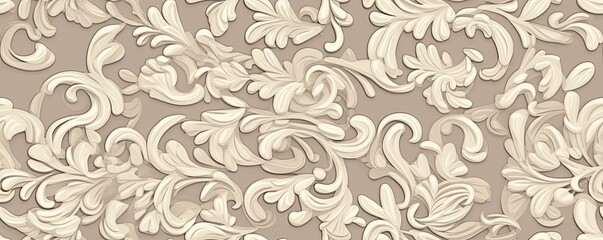 an ornamental Abstract Horizontal background, Ornamental designs, carved and engraved in ivory. flow design texture. ornamental art Abtract-themed, photorealistic illustrations in JPG. generative ai