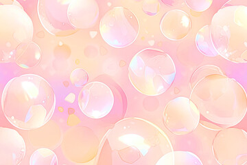 cute hologram y2k pastel neon bubbles background